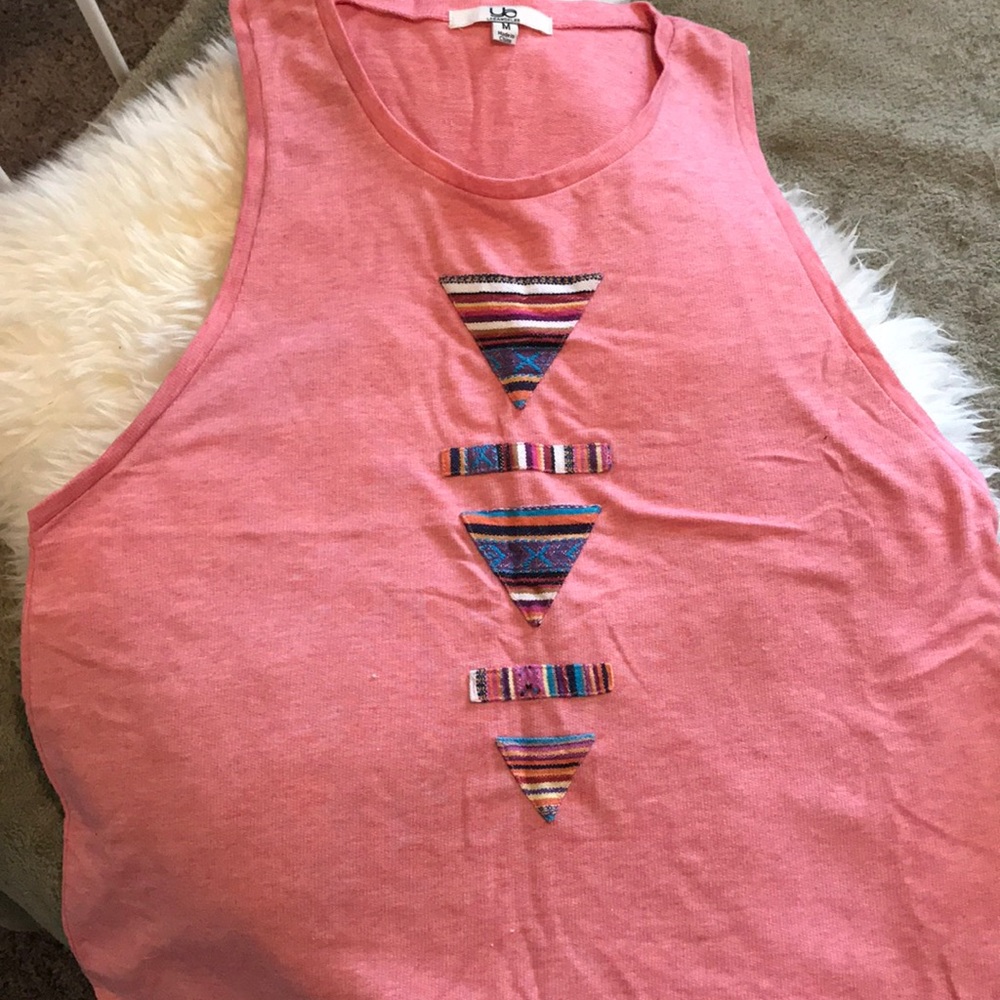 Boutique Brand Tribal Detailed Muscle Tank